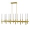 Cwi Lighting Dragonswatch Integrated LED Satin Gold Island/Pool Table Light 1703P48-12-602-RC - alternate 1